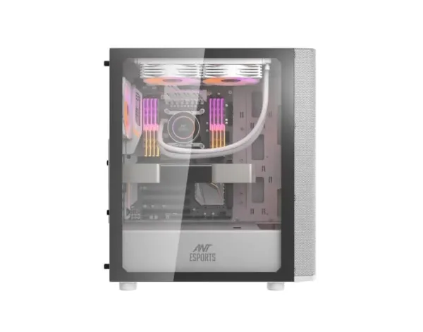 ANT ESPORTS 250 AIR MID TOWER GAMING CABINET ARGB WHITE - Image 2