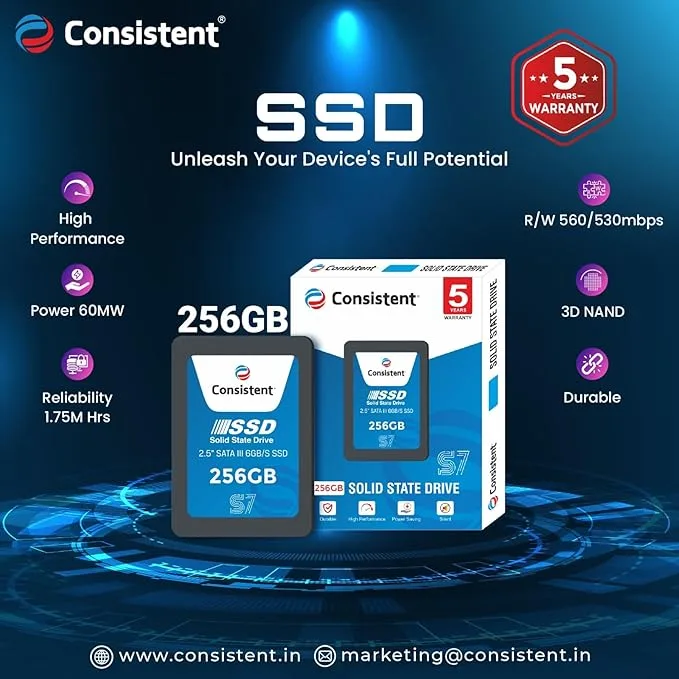 consistent-256gb-sata-ssd Consistent SSD 256GB SATA - Image 1